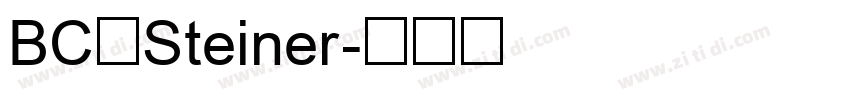 BC Steiner字体转换